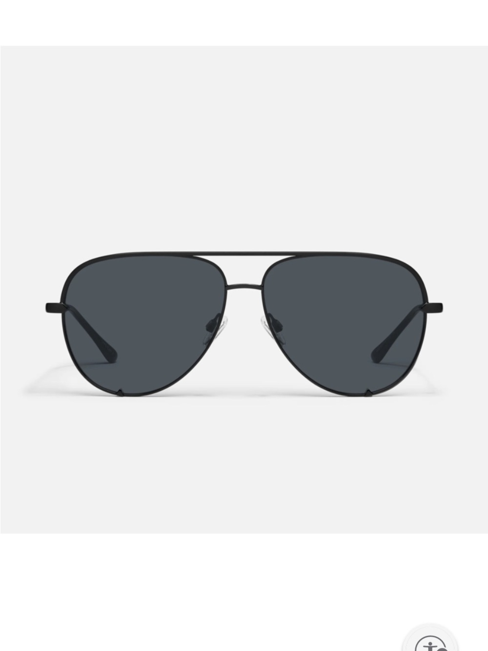 Quay women’s  Black Aviator Sunglasses - Classic Polarized Shades